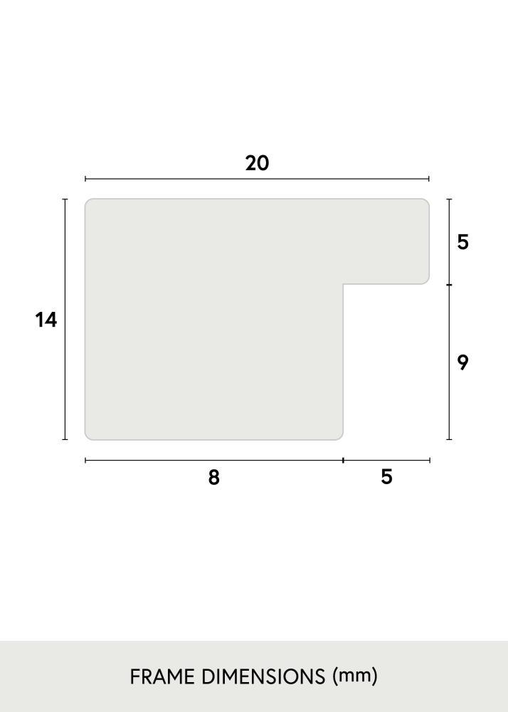 Okvir BGA Classic Akrilno steklo Oreh 60x90 cm