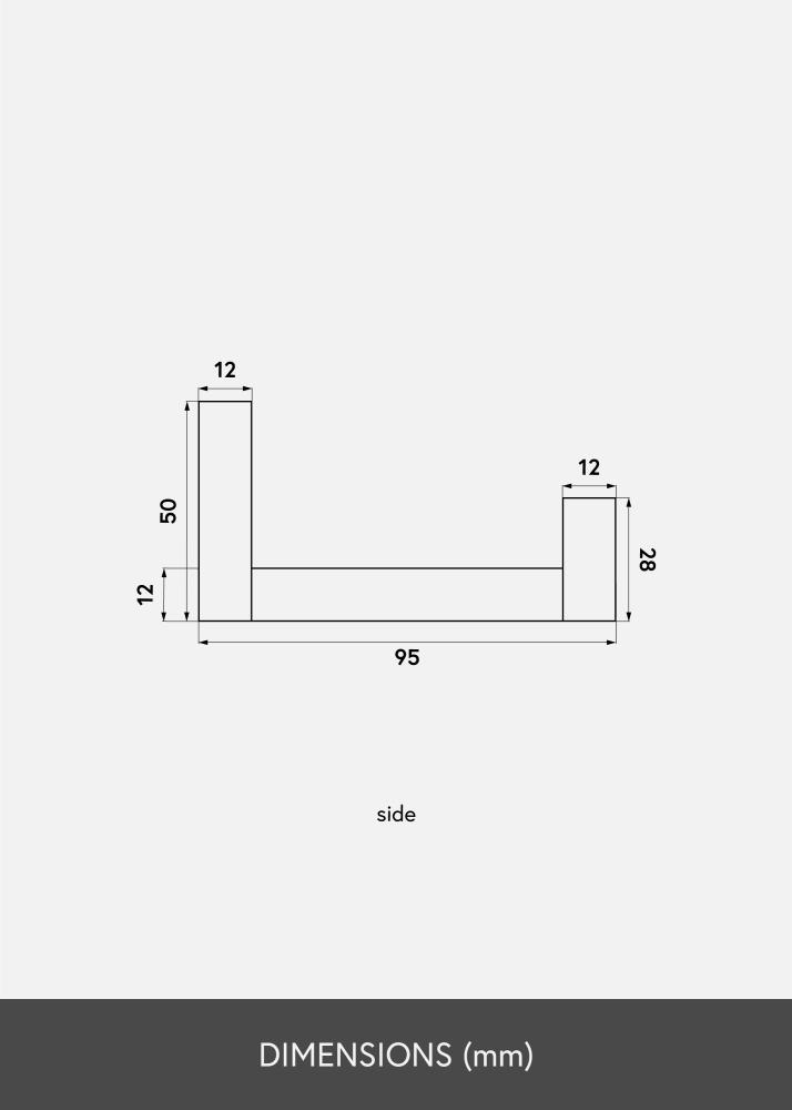 Polica za slike Bela 90 cm