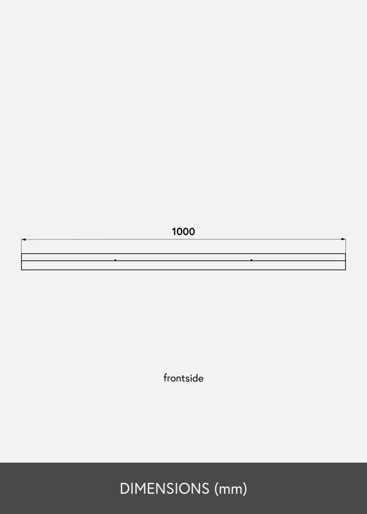 Polica za slike Bela 100 cm