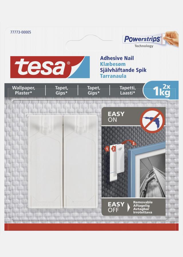 Tesa - Samolepilni kavelj za vse tipe sten (max 2x1kg)