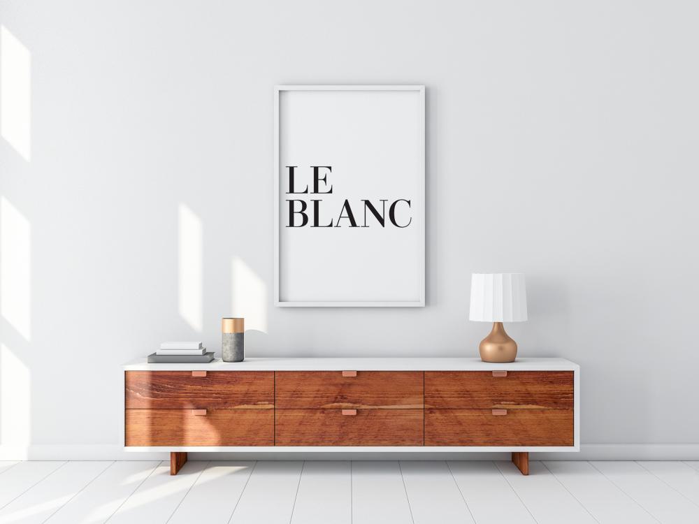 Le blanc Poster