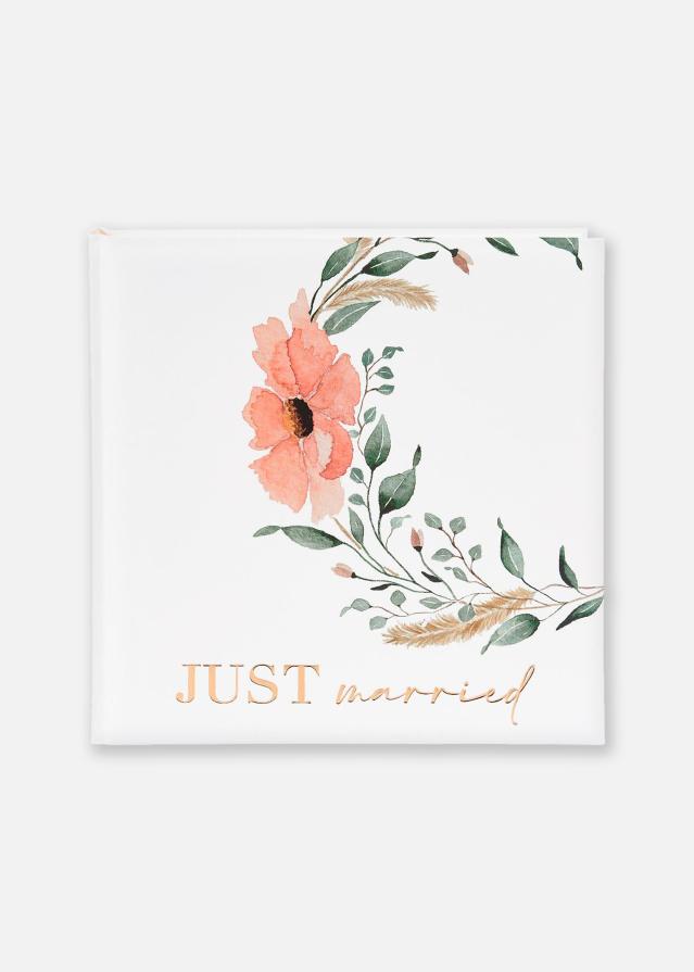 Just married Poročni album - 30x31 cm (60 Beli Strani / 30 listov)