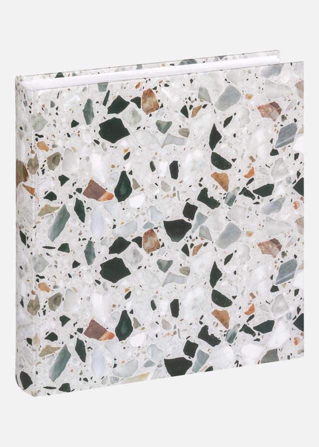 Terrazzo stone Album Črna - 28x29 cm (60 Beli Strani / 30 listov)