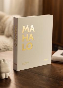 KAILA MAHALO Creme - Coffee Table Photo Album (60 čierne Strani / 30 listov)