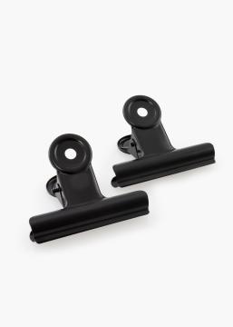 KAILA Poster Clip Black 65 mm - 2 kos