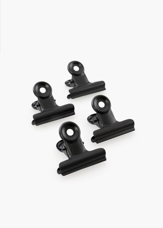 KAILA Poster Clip Black 40 mm - 4 kos