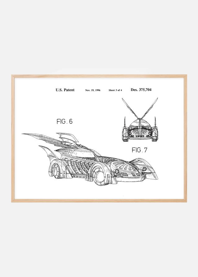 Risba patenta - Batman - Batmobile 1996 III Poster