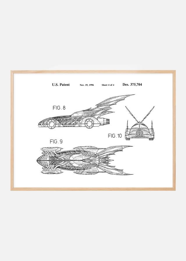 Risba patenta - Batman - Batmobile 1996 IIII Poster