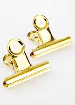 KAILA Poster Clip Gold 65 mm - 2 kos