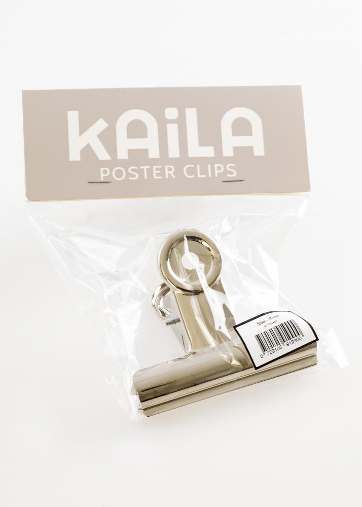 KAILA Poster Clip Srebrna - 75 mm