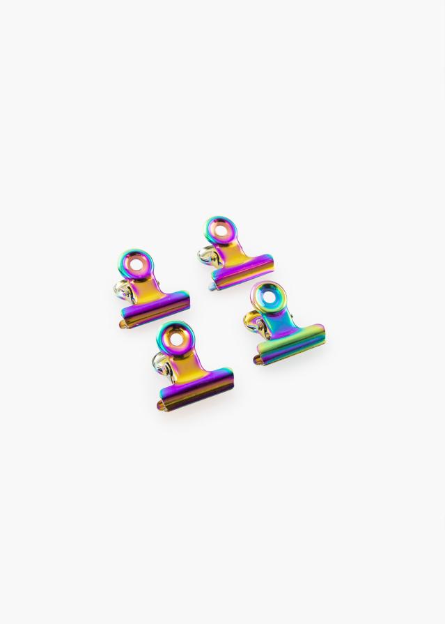 KAILA Poster Clip Rainbow 20 mm - 4 kos