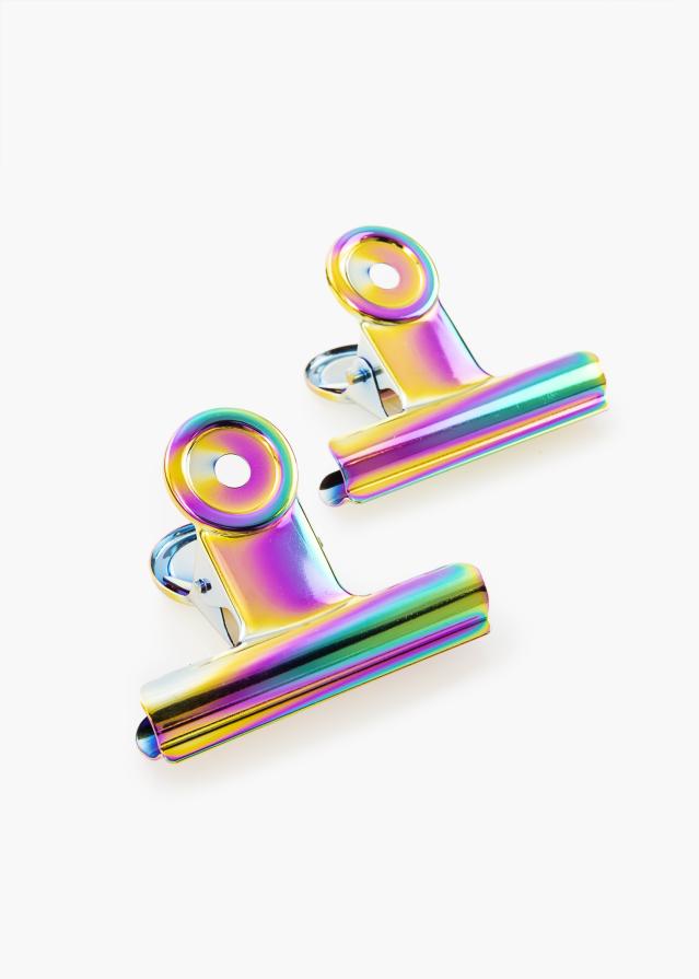 KAILA Poster Clip Rainbow 65 mm - 2 kos