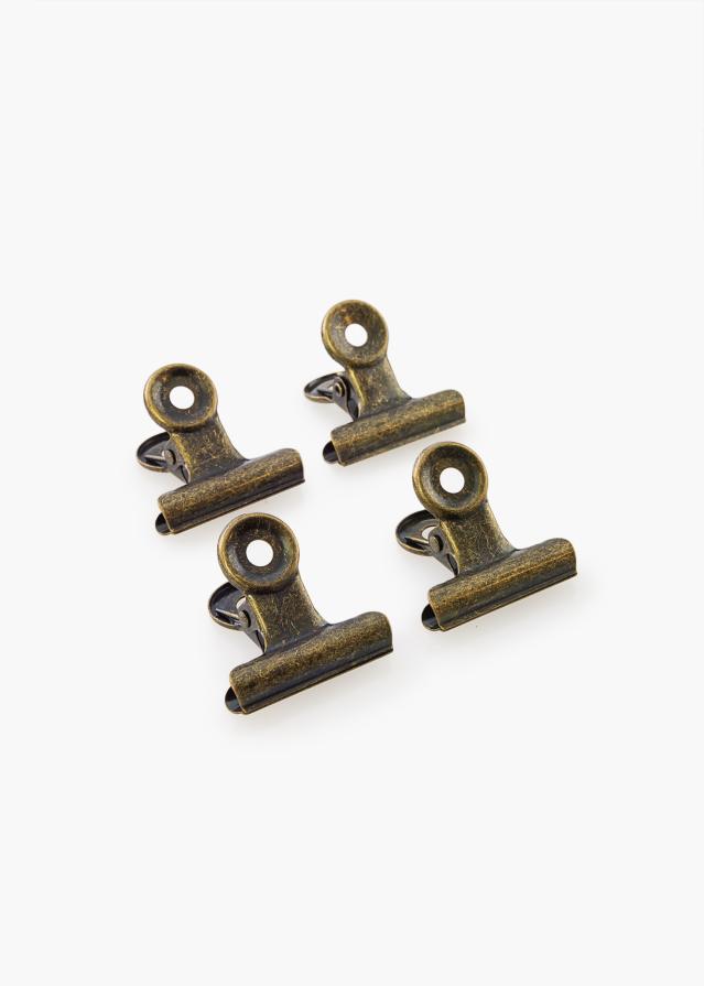 KAILA Poster Clip Retro Bronze 30 mm - 4 kos