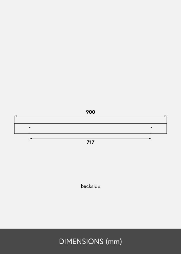 KAILA Polica za slike Hrast 90 cm