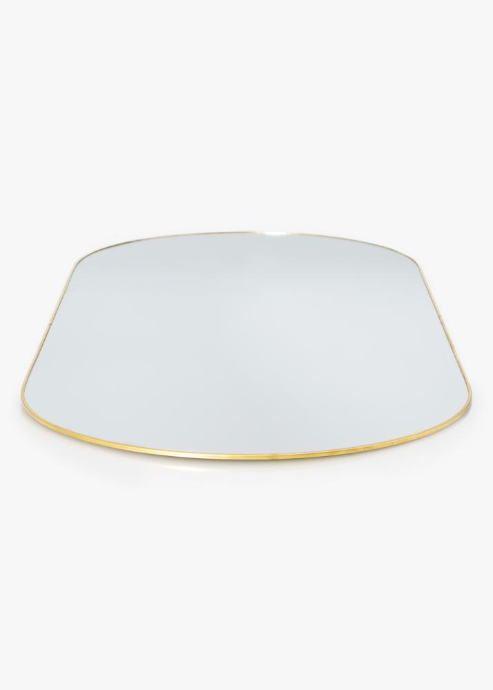 KAILA Ovalna Mirror - Thin Brass 35x80 cm