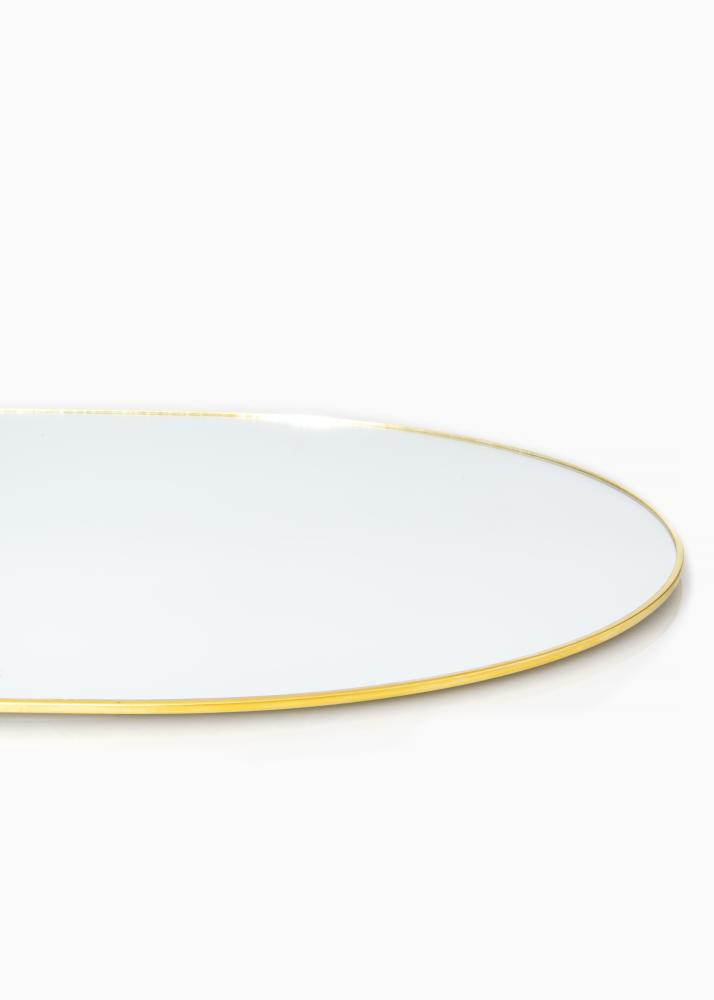 KAILA Ovalna Mirror - Thin Brass 35x80 cm