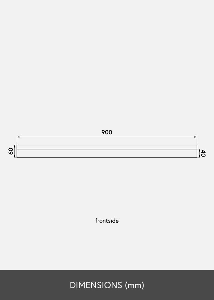 KAILA Polica za slike Hrast 90 cm