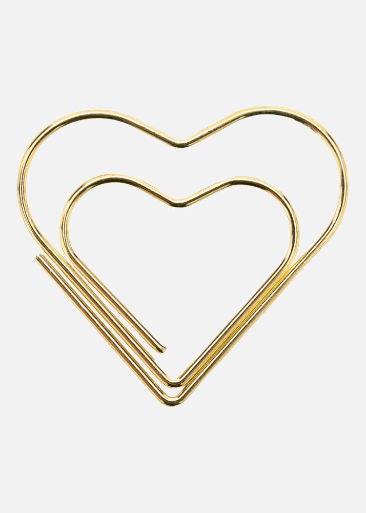 PAC Kovina Paperclip Heart Zlata