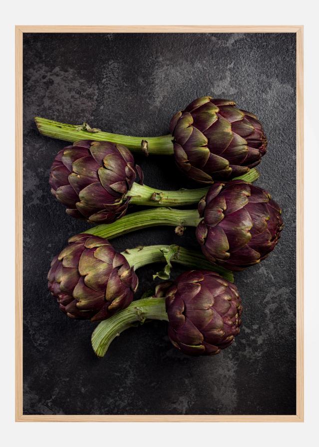 Five Artichoke Poster