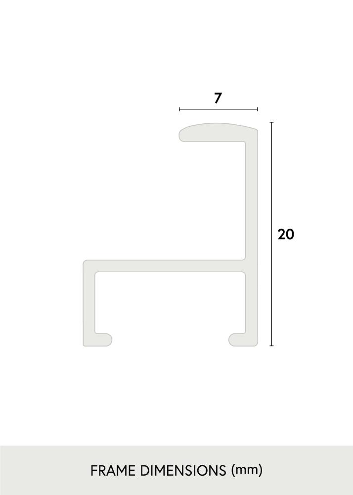 Ogledalo Minimalen White 70x70 cm