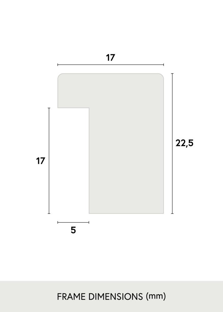 Okvir Grimsåker Hrast 70x100 cm - Paspartŭ Črna 59,4x84 cm (A1)