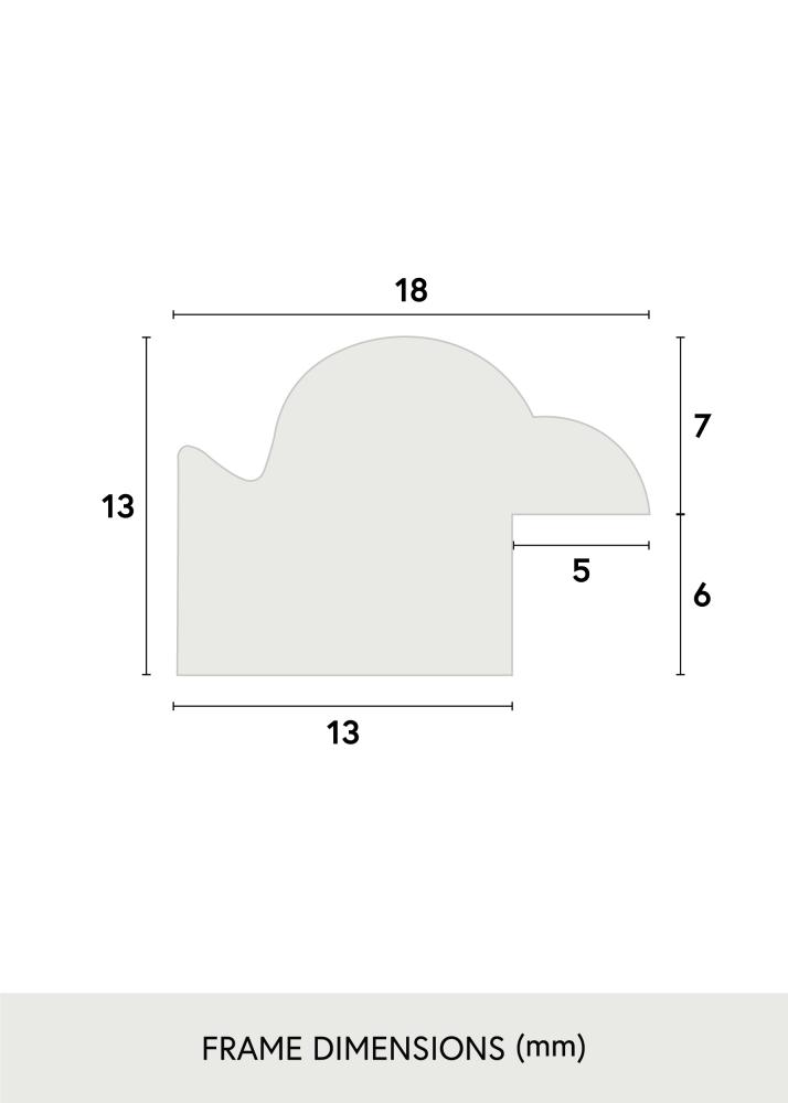 Okvir Line Bela 14x18 cm