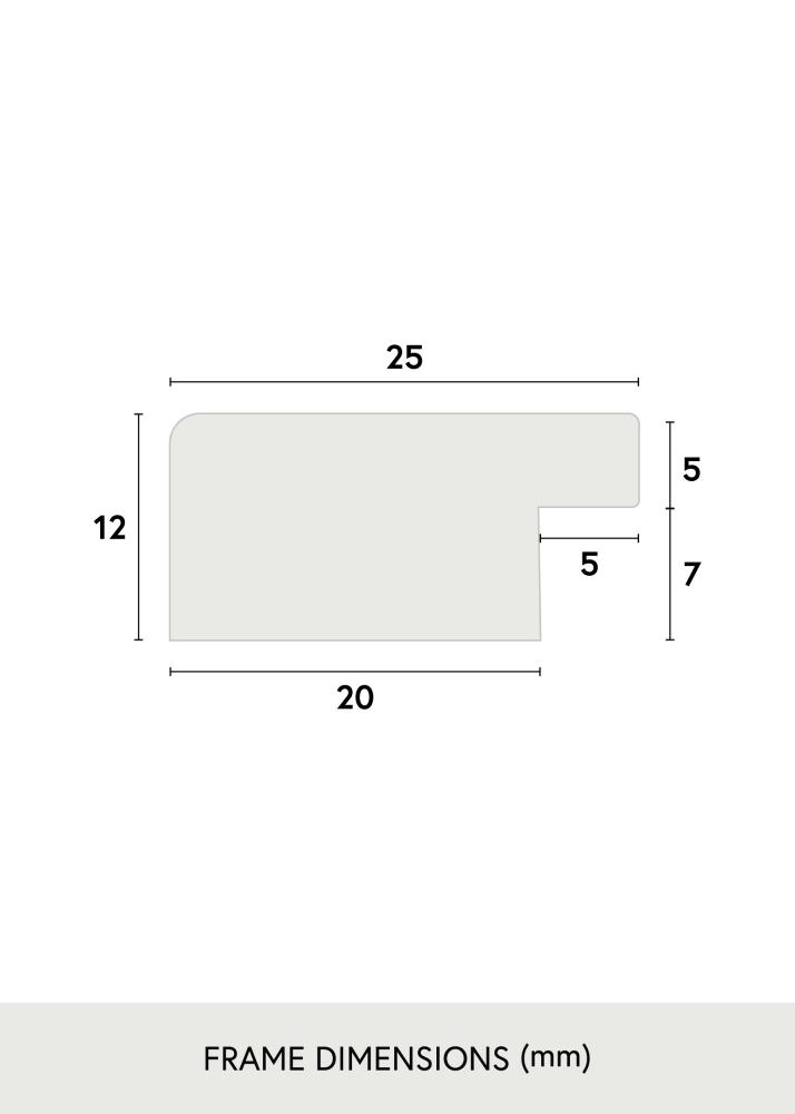 Okvir Trendline Akrilno steklo Bela 70x90 cm