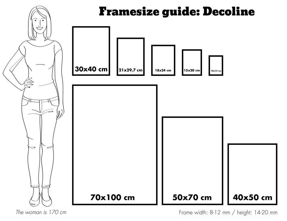 Okvir Decoline Srebrna 30x91 cm