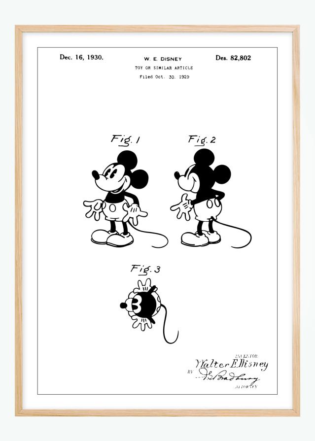 Risba patenta - Disney - Mickey Mouse Poster