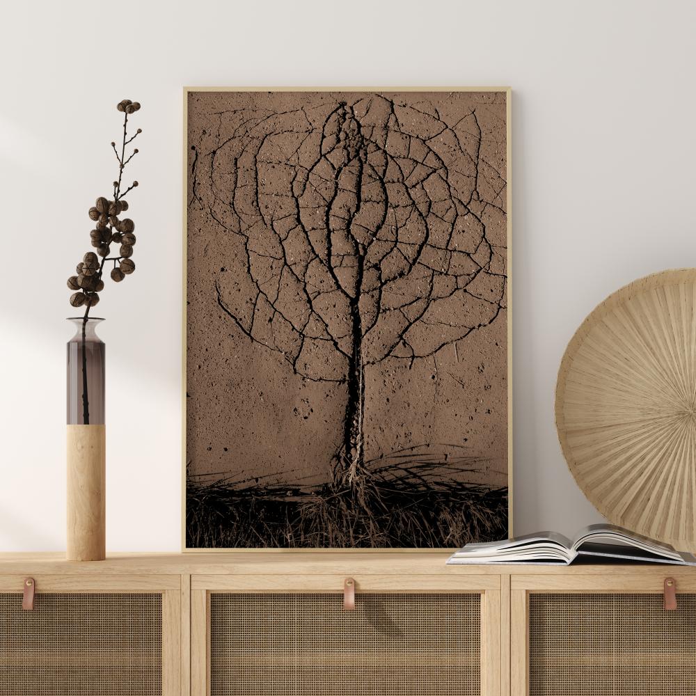 Asphalt Tree Poster