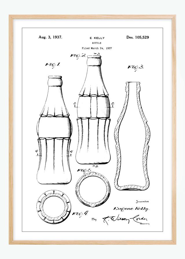 Risba patenta - Coca Cola Poster