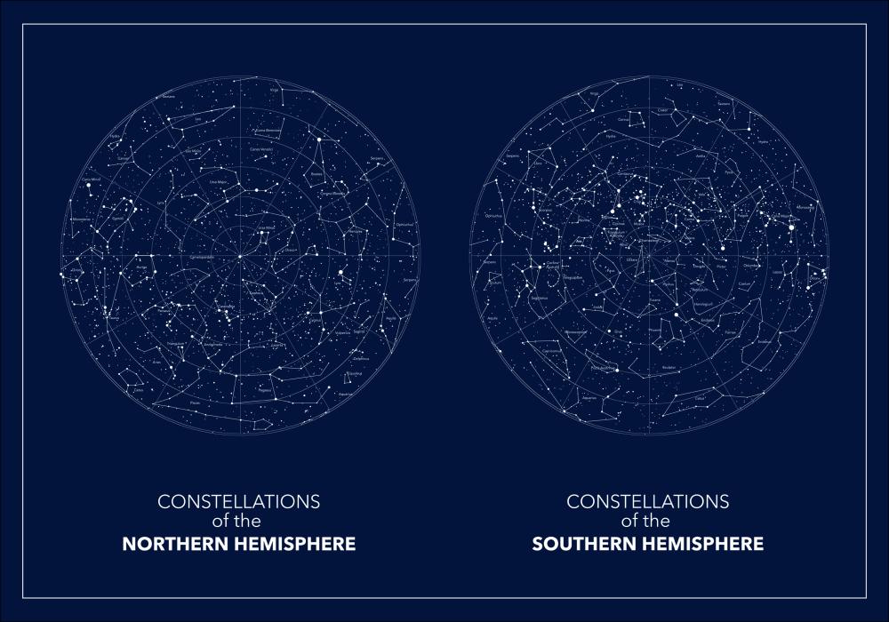 Hemispheres Dark Poster