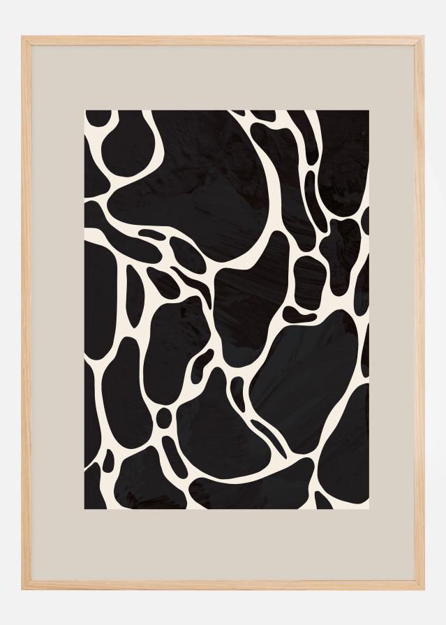 Giraffe Sand Poster