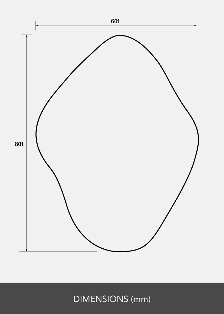 Ogledalo Biface 60x80 cm