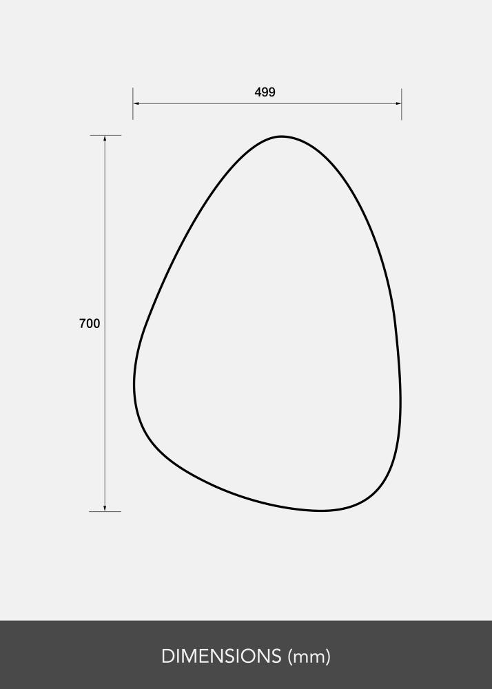 Ogledalo Egg 50x70 cm