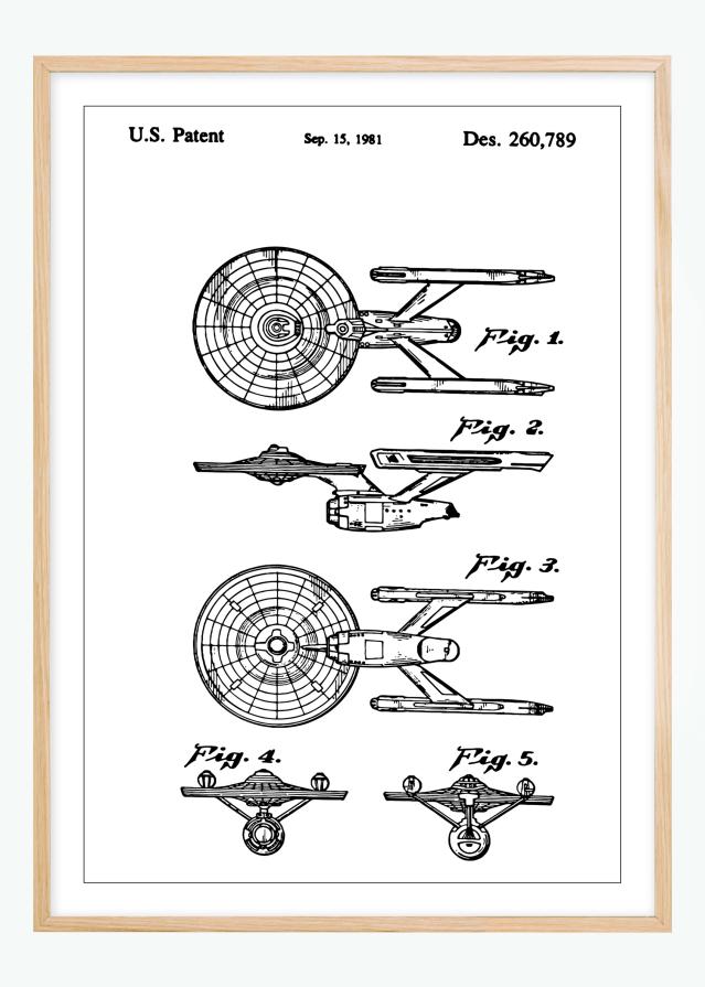 Risba patenta - Star Trek - USS Enterprise Poster