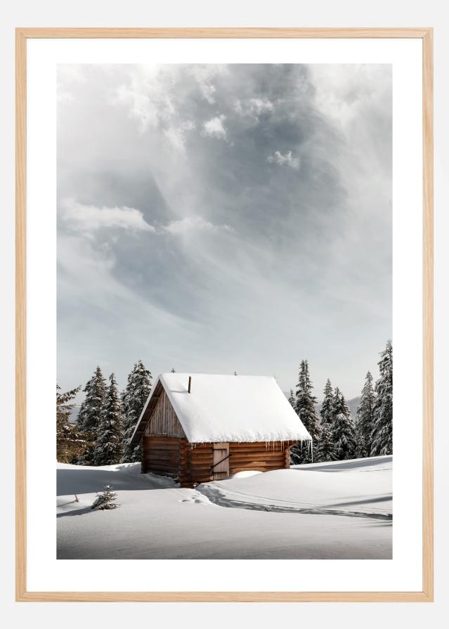 Winter Cabin Poster