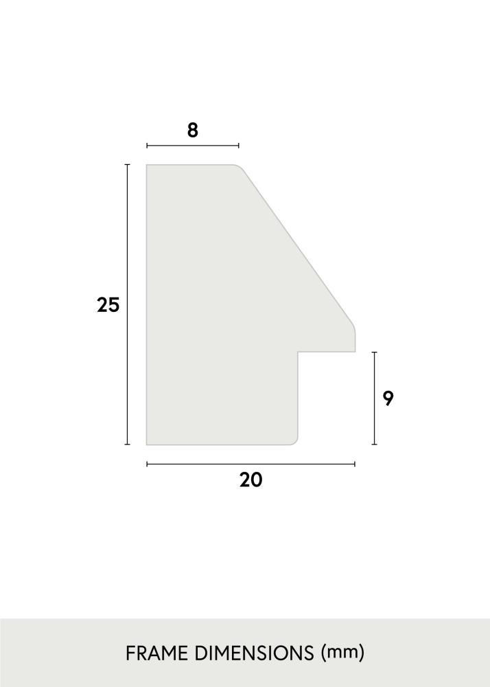 Okvir Globe Bela 60x90 cm - Paspartŭ Črna 50x80 cm