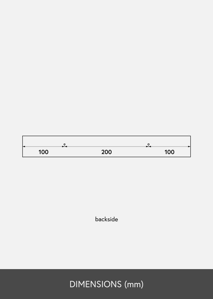 Polica za slike Bela 40 cm