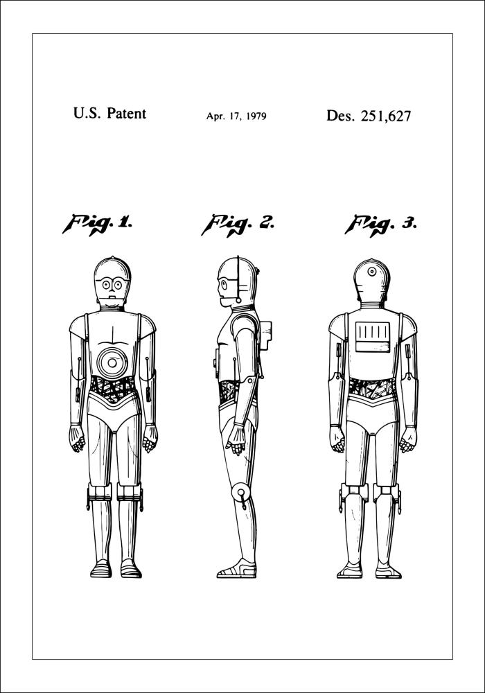 Risba patenta - Star Wars - C-3PO Poster