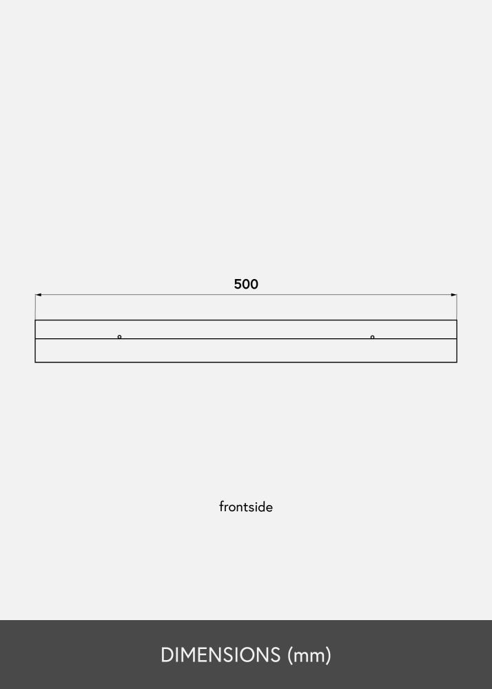 Polica za slike Bela 50 cm